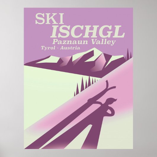 Ski Ischgl,Paznaunvallei Tirol Poster (Voorkant)