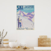 Ski Jasper Canada Retro  Ski Poster (Keuken)