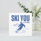 Ski je later kaart (Staand voorkant)