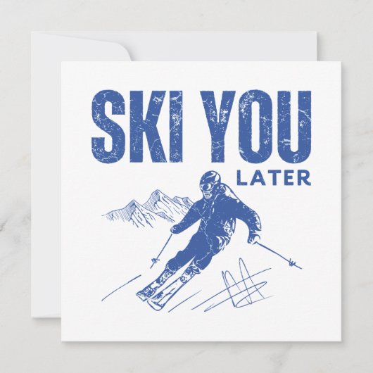 Ski je later kaart (Voorkant)