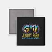 Ski Jiminy Peak Machusetts Ski Vakantie Magneet (Voorkant / Achterkant)