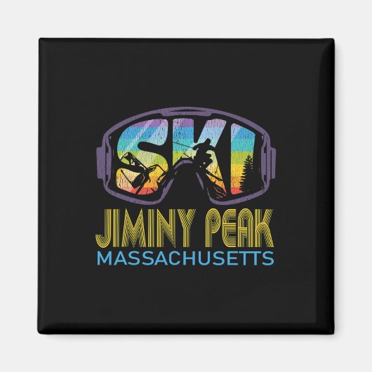 Ski Jiminy Peak Machusetts Ski Vakantie Magneet (Voorkant)
