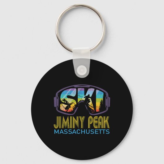 Ski Jiminy Peak Machusetts Ski Vakantie Sleutelhanger (Voorkant)