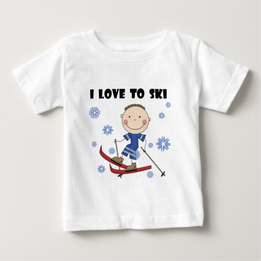 Ski - Jongen T-shirts en cadeautjes (Voorkant)