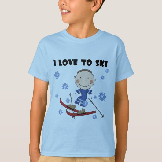 Ski - Jongen T-shirts en cadeautjes (Voorkant)