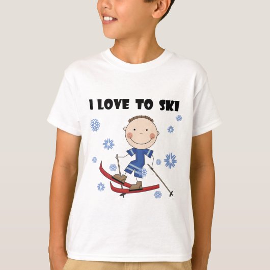 Ski - Jongen T-shirts en cadeautjes (Voorkant)