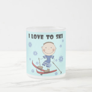 Ski - Jongen T-shirts en cadeautjes Matglas Koffiemok
