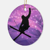Ski Jump Keramisch Ornament (Links)