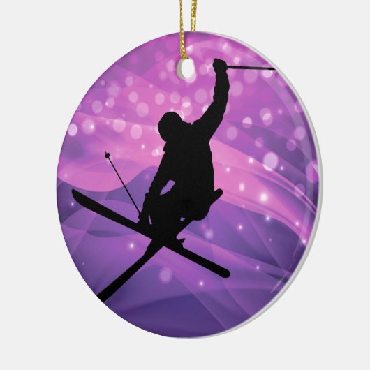 Ski Jump Keramisch Ornament (Links)