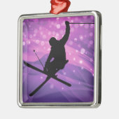 Ski Jump Metalen Ornament (Links)