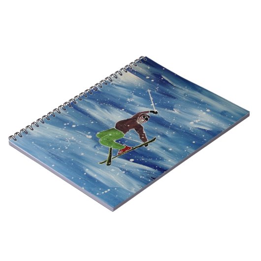 Ski Jump Notebook Notitieboek (Linkerzijde)