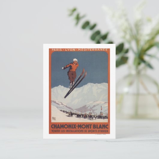 Ski Jump - PLM Olympic Promo Poster Briefkaart (Staand voorkant)