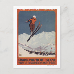 Ski Jump - PLM Olympic Promo Poster Briefkaart