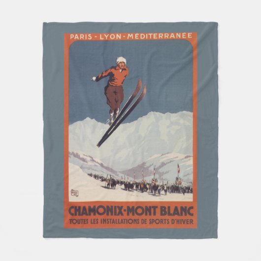 Ski Jump - PLM Olympic Promo Poster Fleece Deken (Voorkant)