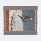 Ski Jump - PLM Olympic Promo Poster Fleece Deken (Voorkant (Horizontaal))
