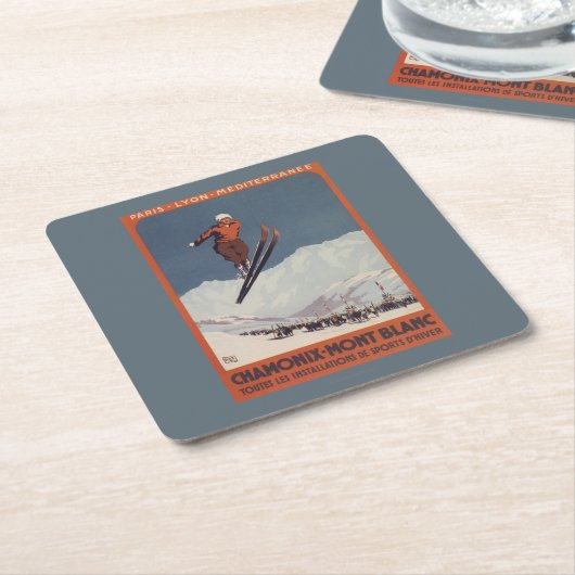 Ski Jump - PLM Olympic Promo Poster Kartonnen Onderzetters (Schuin)