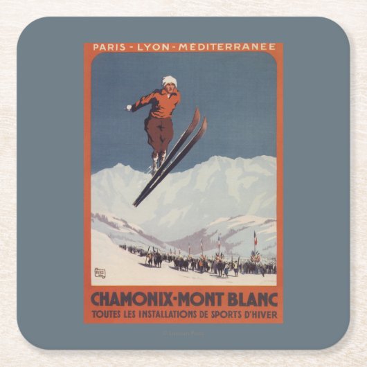 Ski Jump - PLM Olympic Promo Poster Kartonnen Onderzetters (Voorkant)