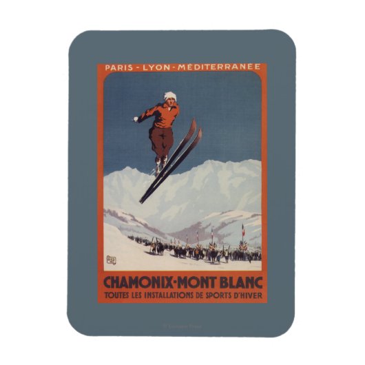 Ski Jump - PLM Olympic Promo Poster Magneet (Verticaal)