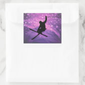Ski Jump Vierkante Sticker (Tas)