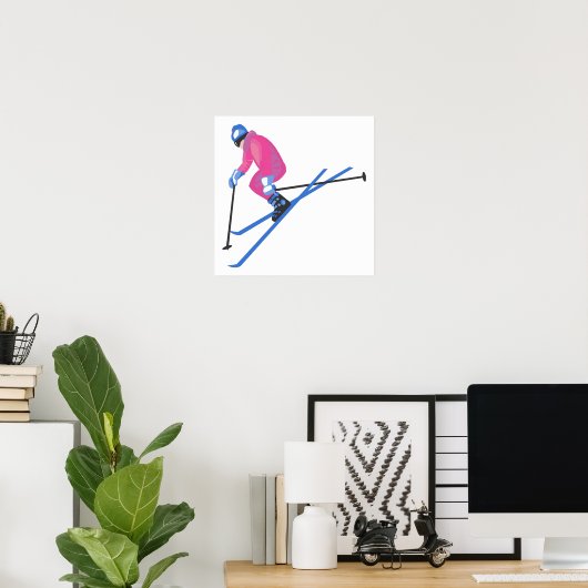 Ski Jumper Poster (Thuiskantoor)