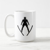 Ski Jumper Silhouette Koffiemok (Links)