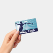 Ski Jumper Teacher Hall Pass Badge (Handheld)