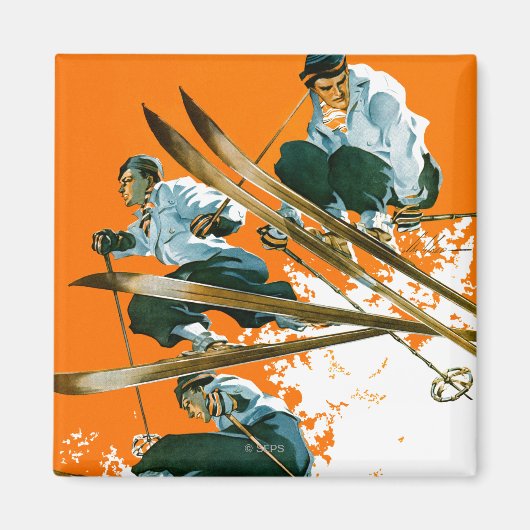 Ski Jumpers door Ski Weld Magneet (Voorkant)