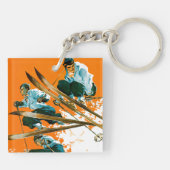 Ski Jumpers door Ski Weld Sleutelhanger (Achterkant)