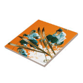 Ski Jumpers door Ski Weld Tegeltje (Zijkant)