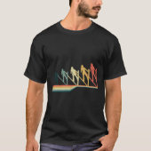 Ski Jumping Funny Gift  Retro T-shirt (Voorkant)