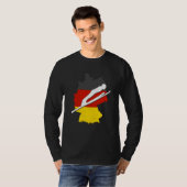 ski jumping germany ski flying winter sports ski j t-shirt (Voorkant volledig)