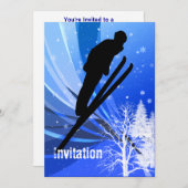 Ski Jumping in sneeuwkringen Kaart (Voorkant / Achterkant)