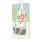 Ski jumping koe auto luchtverfrisser (Links)