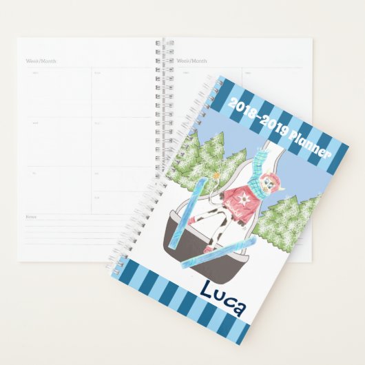 Ski jumping koe kind school planner (Display)