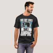 Ski Jumping Lovely Stuff Ski Jumper Ski Jump Winte T-shirt (Voorkant volledig)