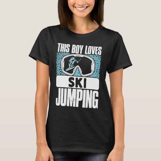 Ski Jumping Lovely Stuff Ski Jumper Ski Jump Winte T-shirt (Voorkant)