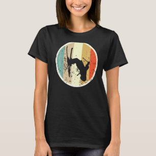Ski Jumping Outfit Skiën Sneeuwskiër Retro T-shirt