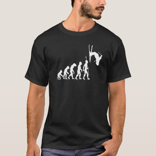 Ski Jumping Outfit Skiing Snow Skier Evolution T-shirt (Voorkant)