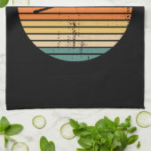 Ski Jumping Retro Ski Jumper Gift Theedoek (Gevouwen)