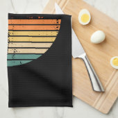 Ski Jumping Retro Ski Jumper Gift Theedoek (Quarter Fold)