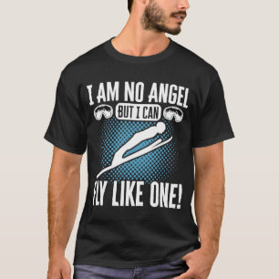 Ski Jumping Rise Shine Het is Powder Time Ski Jump T-shirt