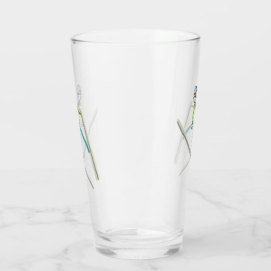 Ski Jumping Stickman Glas (Rechts)