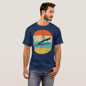 Ski Jumping Vintage Retro Ski Jumper T-shirt (Voorkant volledig)