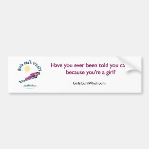 Ski Jumping voor vrouwen Bumpersticker