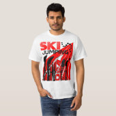 Ski Jumping Winter Sport Snowblade T-shirt (Voorkant volledig)