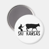 Ski Kansas Magneet (Voorkant / Achterkant)