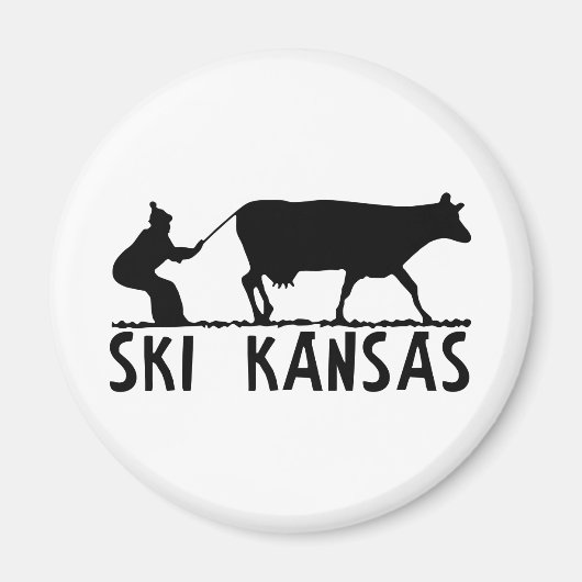Ski Kansas Magneet (Voorkant)