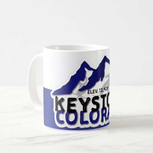 Ski Keystone CO mok (Voorkant links)