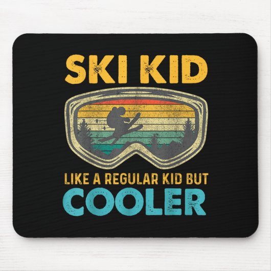 Ski Kid Like A Regular Kid But Cooler Skiing Lover Muismat (Voorkant)