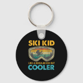 Ski Kid Like A Regular Kid But Cooler Skiing Lover Sleutelhanger (Voorkant)